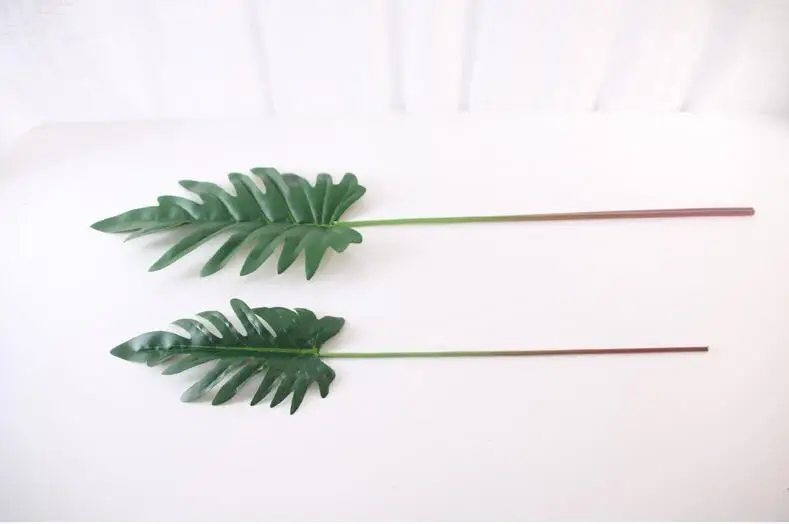 Monstera Ceriman, 5 шт., секущийся филодендрон, листья, зеленые листья, украшение, искусственный цветок, аранжирование, ветки