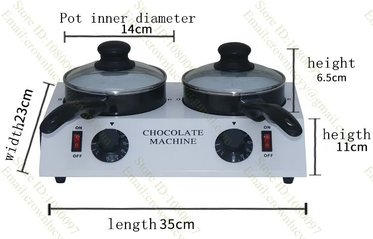 110V 220V Электрический шоколад, машинка для плавки воска Керамика с антипригарным покрытием молоко, вино, теплее машина