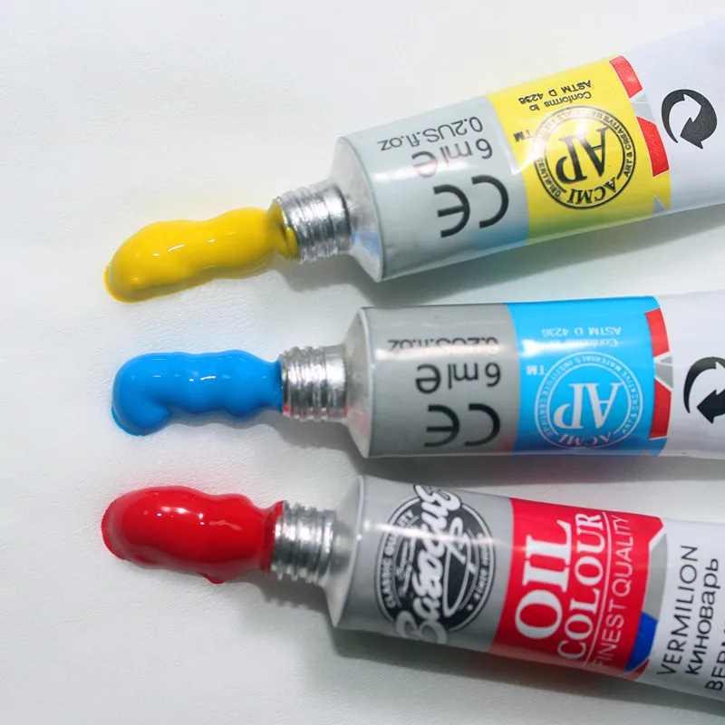 Масляные краски товары для рукоделия 5 цветов 6 мл|oil colors|oil colors paintsoil paint paintings |
