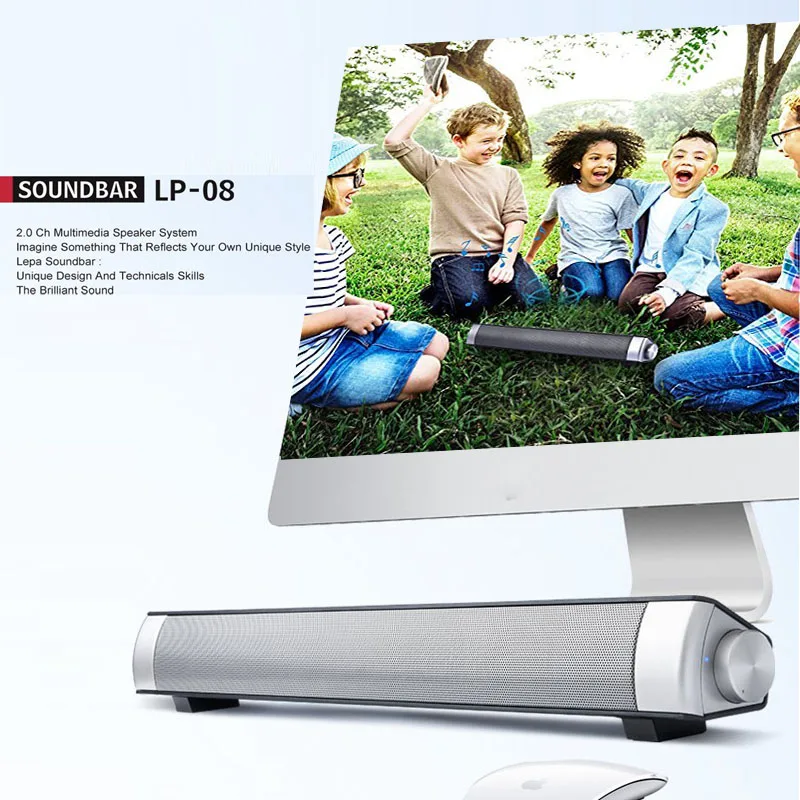 Колонка Беспроводная Bluetooth ТВ Саундбар стерео домашний кинотеатр Портативная