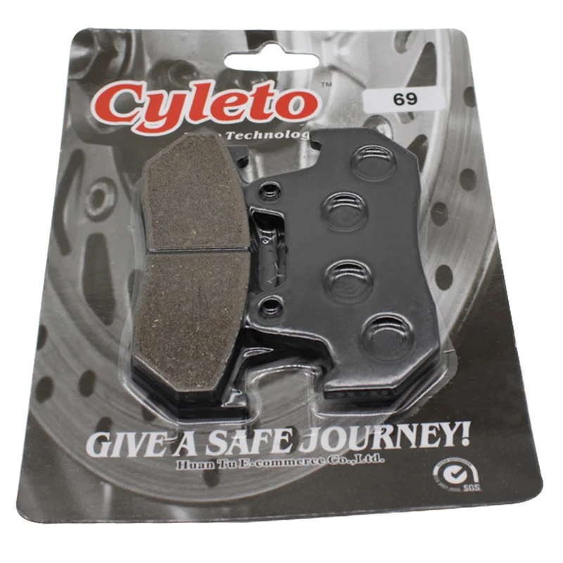 Cyleto передние тормозные колодки для мотоцикла HONDA VT500 Ascot и VF 500 Magna 83 85 CB550 Nighthawk sn007v XV