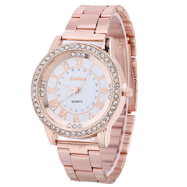 

2019 Rushed Hot Sale Explosive Bracelet List Korean Edition Drilled Digital Large Watch Disk Lady's Alloy Steel Belt Fashion