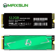 MAXSUN m2 ssd 512 ГБ ssd m2 3D NAND Flash 1400 МБ/с./с SMI 2263XT PCIe3.0 x4 Накопитель ssd с протоколом NVME M.2 2280 три гарантийного времени для настольного компьютера ноутбука