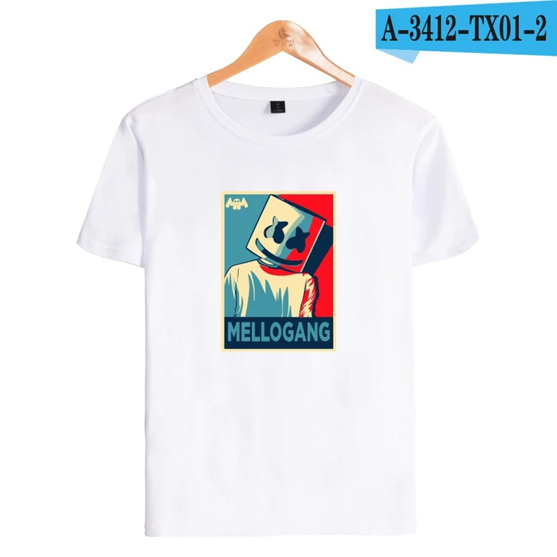 

Marshmello T Shirt O-Neck Tshirts Smiley Face Marshmello T Shirts Cartoon Boys Clothing Marshmello Clothes Men Tshirt And Tops