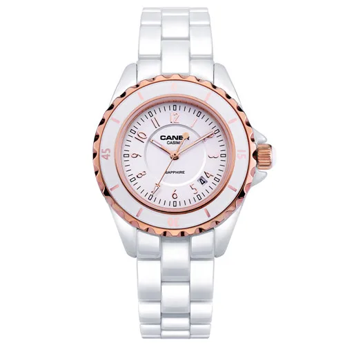 Часы модные женские Роскошная марка, Женская керамические кварцевые часы женские наручные часы водонепроницаемые CASIMA#6702 - Цвет: 6702 CR8R