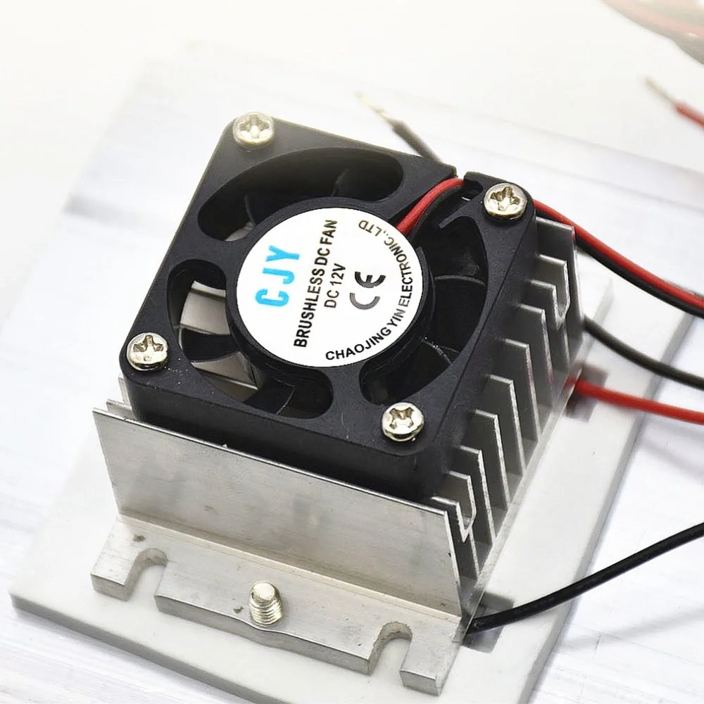 Термоэлектрический Пельтье комплект системы охлаждения холодильника полупроводниковый охладитель большой радиатор холодной проводимости модуль двойные вентиляторы