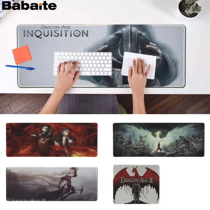 

Babaite Custom Skin Dragon Age Keyboards Mat Rubber Gaming mousepad Desk Mat Free Shipping Large Mouse Pad Keyboards Mat