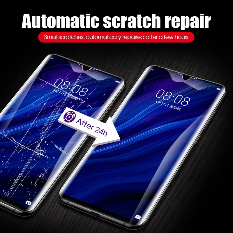 Полноэкранная Гидрогелевая пленка GreTong 9D для Huawei P20 P30 Pro защита от царапин P20Lite