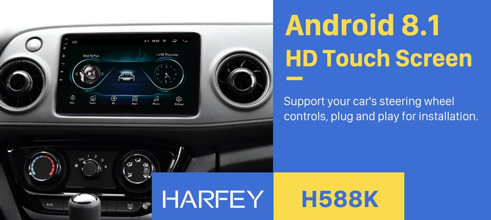 Perfect Harfey Android 8.1 10.1" for Honda Vezel XRV 2014 car multimedia player Radio GPS Navigation system Bluetooth AUX USB WiFi SWC 0