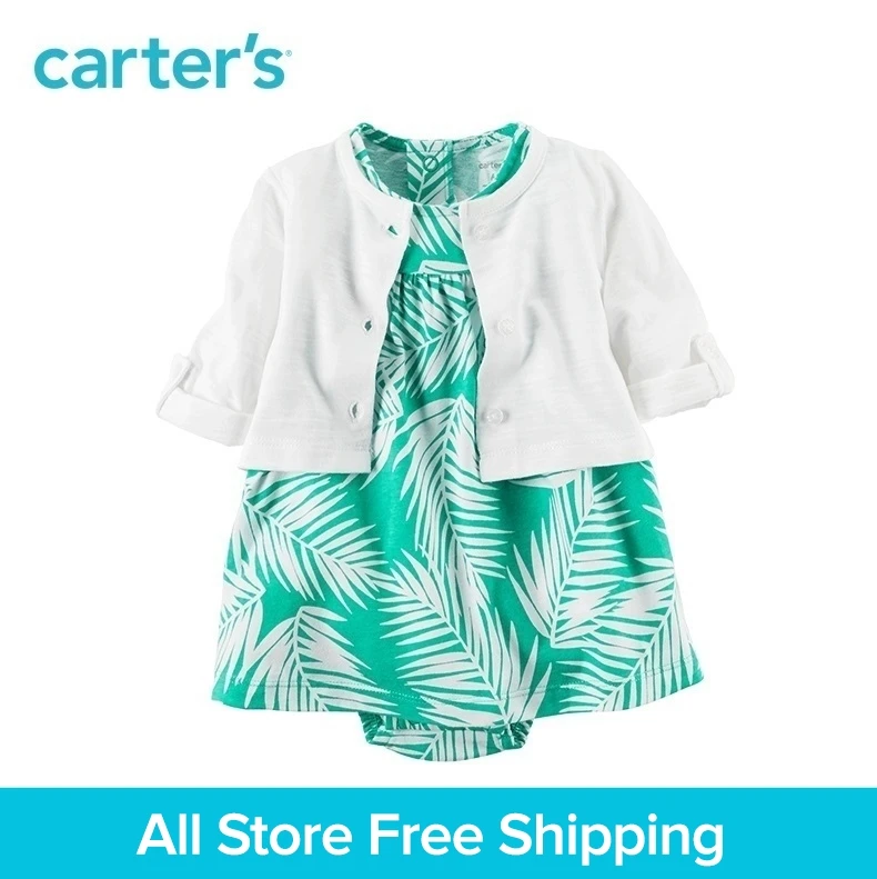 

Carter's 2pcs baby children kids 2-Piece Bodysuit Dress & Cardigan Set 121H354,sold by Carter's China official store