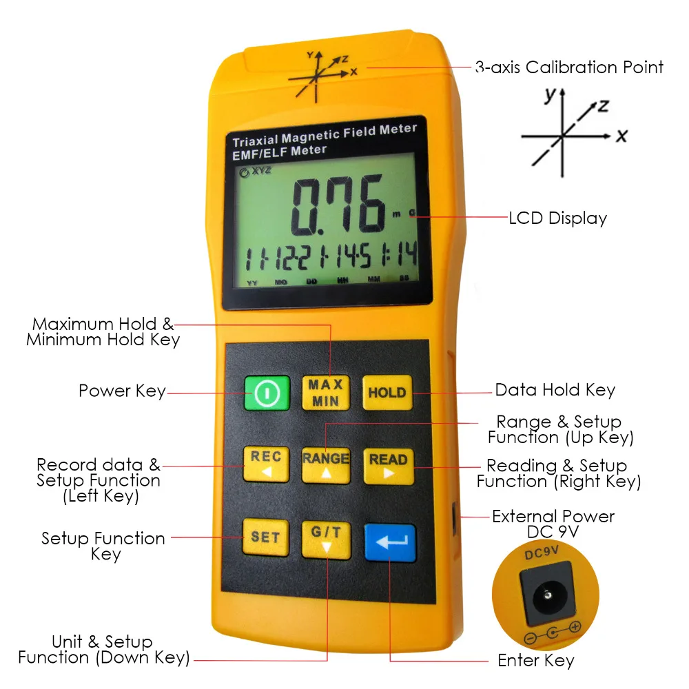 gain-express-gainexpress-EMF-meter-T92-Parts