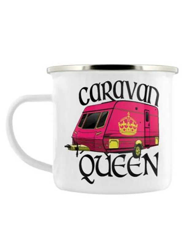 

Stainless Steel Camping Coffee Mug Gift Caravan Queen Enamel Birthday Christmas Outdoors Metal Enamel Campfire Cup