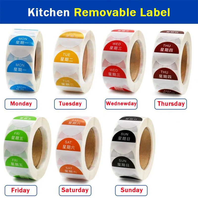 Free days of the week labels