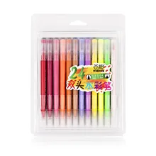 12/24/36 шт., водосберегающая насадка Цвет двойной кончик кисти набор маркеров профессии школьные наборы для рисования ручки для каллиграфии