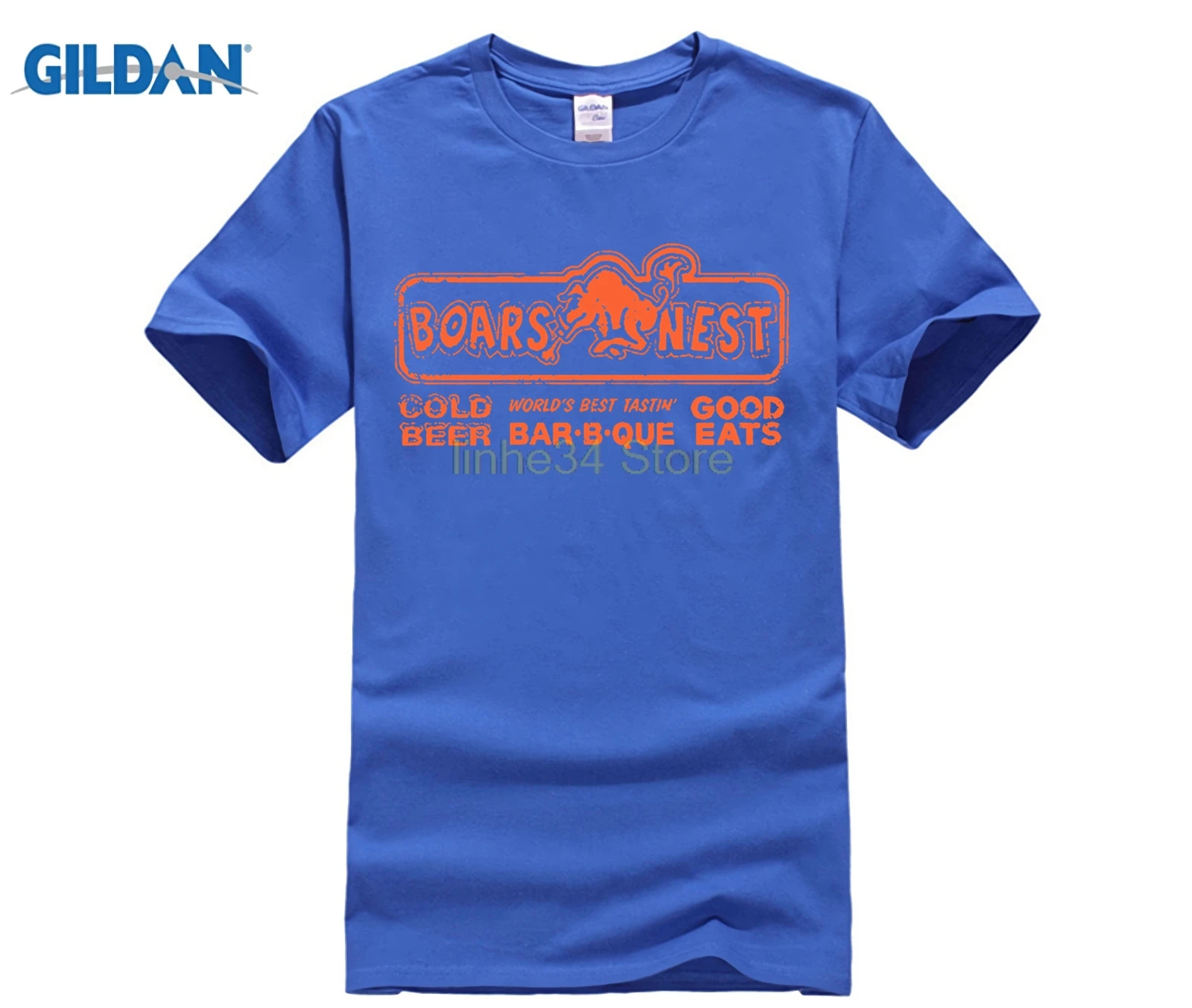 Gildan The Boars Nest футболка забавное пиво бар Pub салон Dukes Hazzard Винтаж дикий кабан ретро |