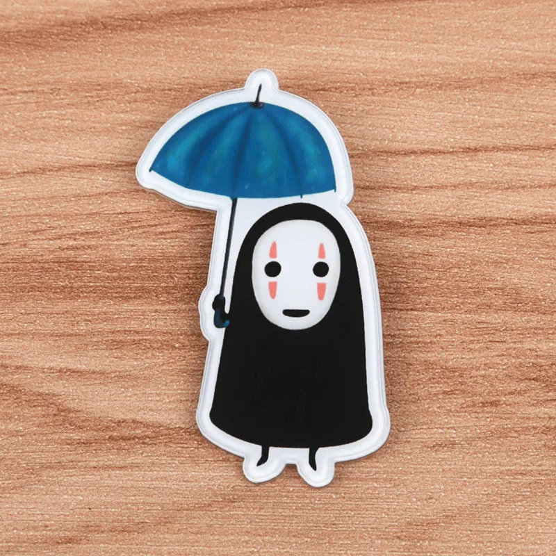 FFFPIN Япония значок аниме мультфильм монета без лица человек значок Хаяо Миядзаки Унесенные призраками брошь Insigne одежда булавка девушка Женщины Декор
