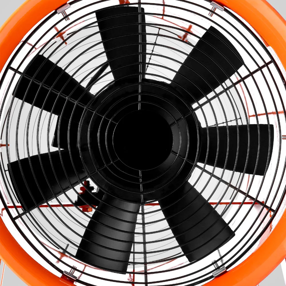 VEVOR универсальный вентилятор 12 дюймов портативный вентилятор Высокая Скорость Универсальный Вентилятор Мощный мини низкий уровень шума с 5 м воздуховодный шланг(12 В