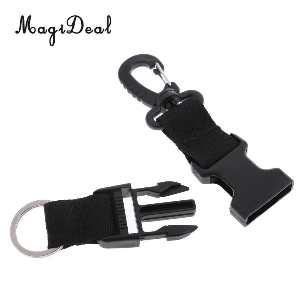MagiDeal Performance Nylon Webbing Scuba Diving Quick Release Lanyard Camera Flashlight Holder Strap Belt  with Swivel Clip