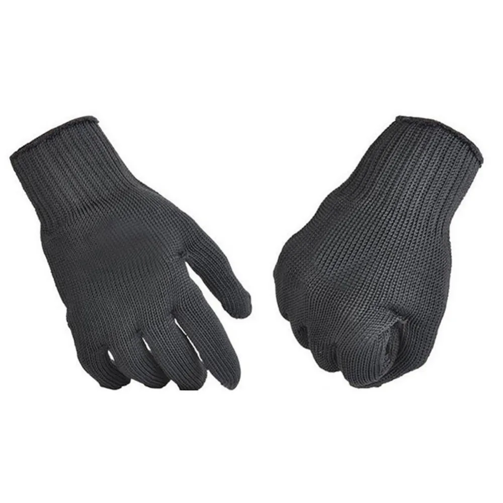 1 пара противоскользящие перчатки для охоты и рыбалки, устойчивые к порезам защитные для работы с ножом, противоскользящие сетчатые перчатки для защиты рук
