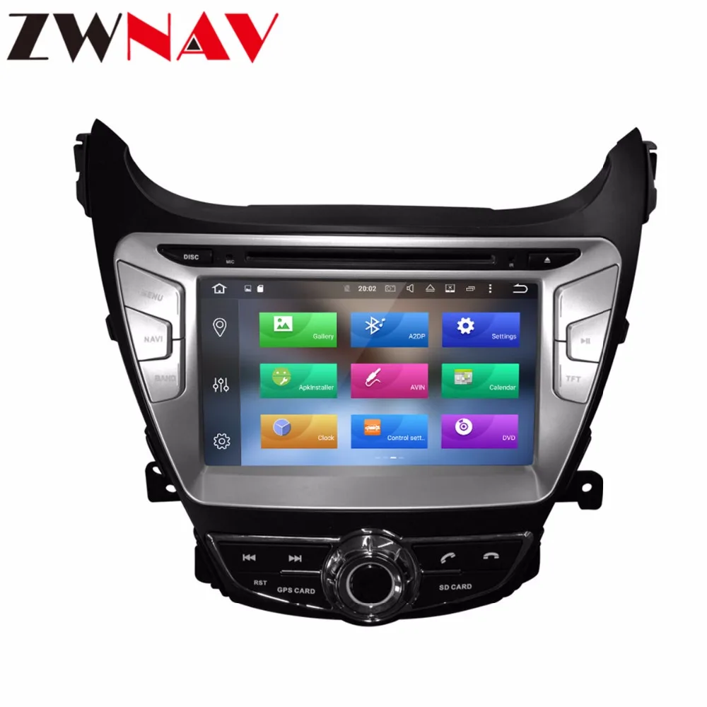 Clearance DSP Android 9.1 Car GPS Navigation DVD Player head unit For Hyundai Elantra (MD) 2011 2012 2013 Avante(MD) car Auto Radio stereo 2