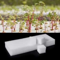 24 губки кубики гидропоники растут медиа Soilless губки для растений садовый инструмент