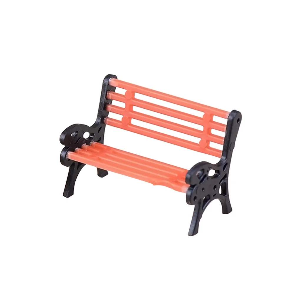 1pc Mini Park Bench Artificial Micro Landscape Miniature Seat