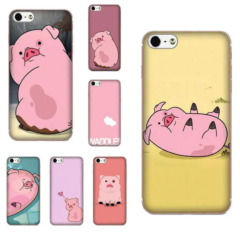 

TPU Shell For Huawei Honor 4C 5A 5C 5X 6 6A 6X 7 7A 7C 7X 8 8C 8S 9 10 10i 20 20i Lite Pro Gravity Falls Waddles Pink Pig