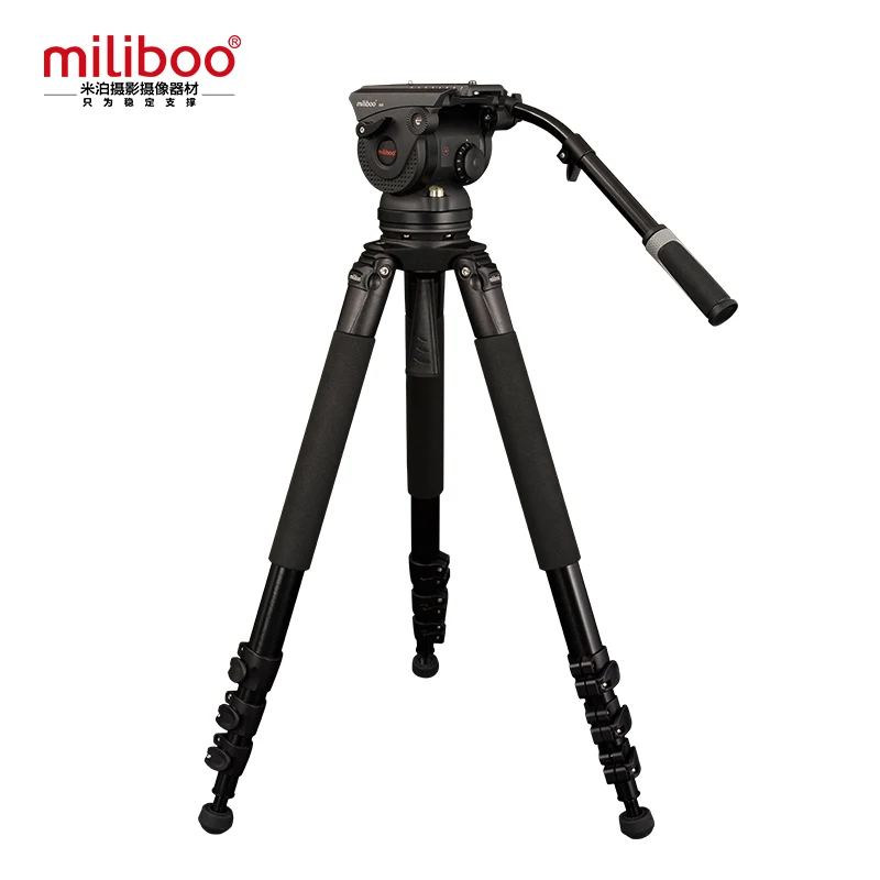 US $643.33 Miliboo M8L Professional Broadcast Movie Video Tripod With Fluid Head Load 18 Kg For Camera DSLR Camcorder Stand
