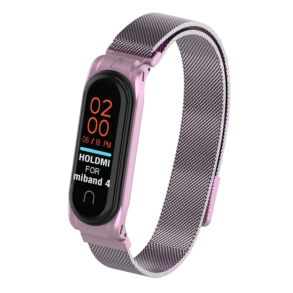 Магнитный металлический браслет для Xiaomi mi band 4, аксессуары для умных часов, браслеты из нержавеющей стали wirst для Xio mi, браслет 4, браслет