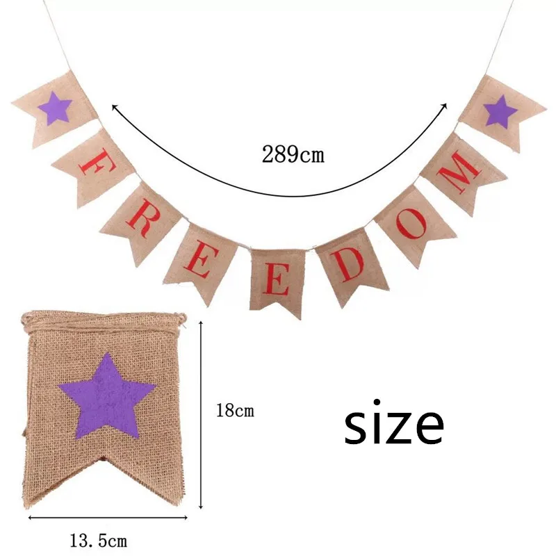 2049 New Freedom American Independence Day National Flags Banners Linen Covetail banners decorations | Дом и сад