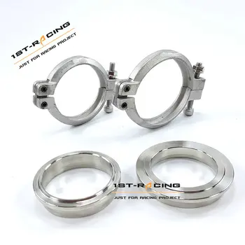 

Stainless Steel Inlet & Outlet Vband Flanges Clamps Set FOR TIAL V60 60mm Wastegate NEW