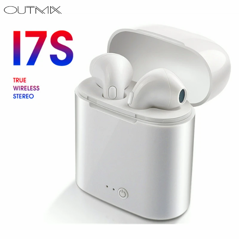 

i7s Tws Bluetooth Earbuds Wireless Headphones Headset Stereo In Ear Bluetooth Earphones With Charging Box mic for Phone pc
