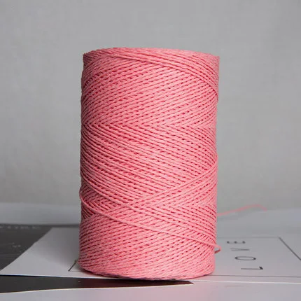 watermelon red 500 г/рулон пряжа из рафии, ручная вязка, бумажная соломенная веревка, пряжа для вязания, пряжа для ручной работы, летняя шляпа, материал, поставщик - Цвет: watermelon red