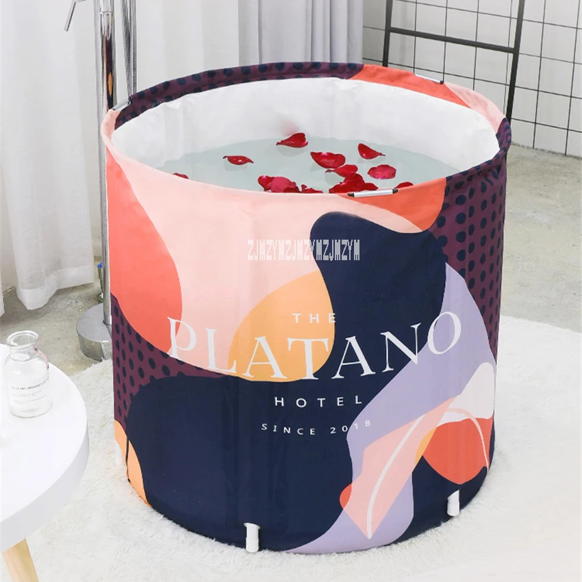 

Quality Portable Folding Bath Barrel Household Large Adult Bathtub Thickening Foldable Bath Bucket Water Consumption 120-150L