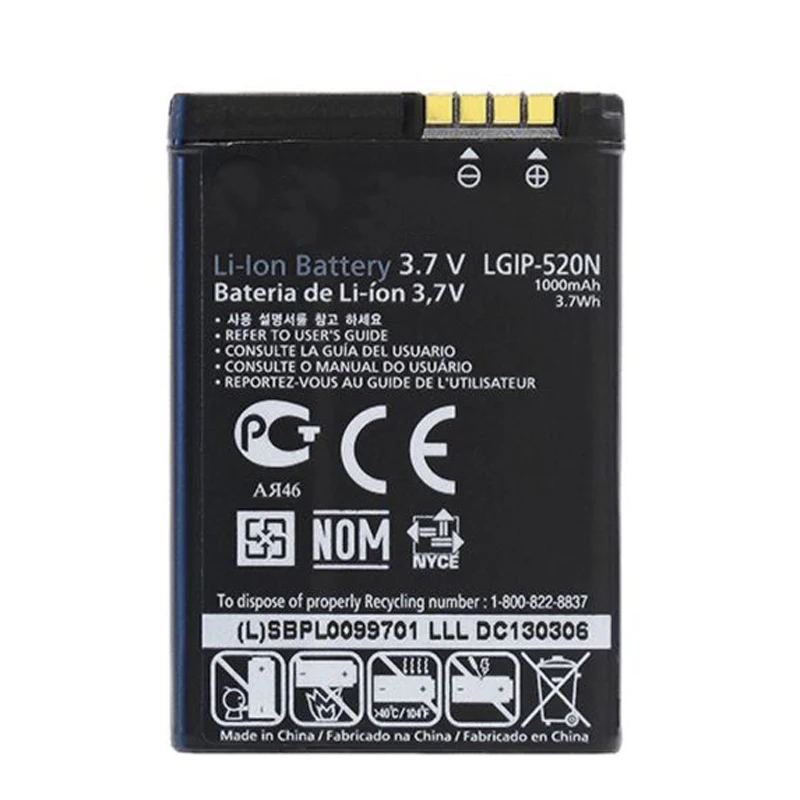 

Fesoul High Capacity LGIP-520N Phone Battery For LG VN271 BL40 BL40E GD900 VX5600 GW505 UN270 235C GD900E 1000mAh