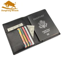 Паспортный дорожный кошелек из натуральной кожи, для документов, держатель для паспорта, многоцелевой держатель для кредитных карт, ID держатель, RFID визитница