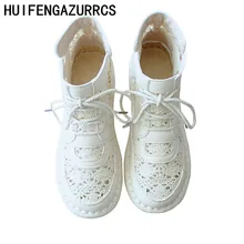 HUIFENGAZURRCS-Botas de red de algodón y cáñamo, sandalias literarias para mujeres, zapatos de mujer transpirables de suela súper suave vintage cómodos