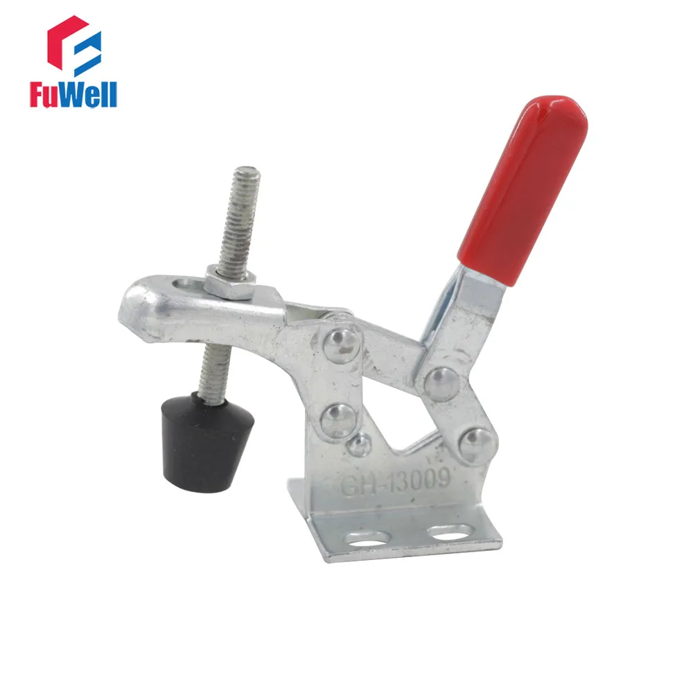 

GH-13009 Toggle Clamp Vertical Toggle Clamp Latch 30Kg Holding Capacity Flanged Base Quick Hand Tool Fixture Clamp