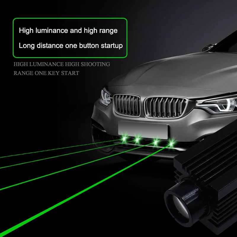 1 шт., лазерный противотуманный светильник для грузовика, инфракрасный МОЩНЫЙ СВЕТИЛЬНИК 100 мВт, лазерная пушка, зеленый светильник, декоративная лампа, переоборудование, Радиевый светильник для BMW E46