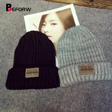 BEFORW модные зимние шляпы для женщин шапка в стиле хип-хоп Повседневные вязаные шапочки Женские шапки наружная теплая шляпа gorros mujer invierno