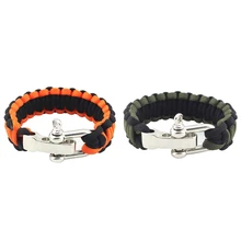 1 шт. открытый Паракорд Веревка Браслет мультиинструмент ремешок украшение 7 нитей Плетеный Паракорд для путешествий Кемпинга Приключения