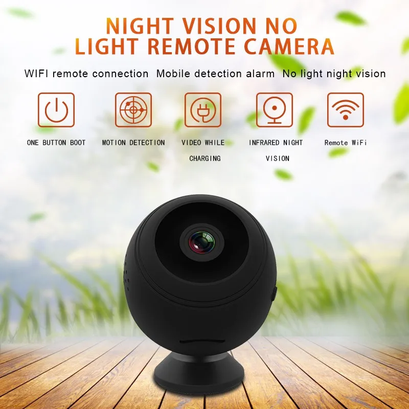 1080P HD IP мини беспроводная WiFi камера с дистанционным монитором, камера безопасности с датчиком движения, ночное видение, домашняя видеокамера, ip-камера