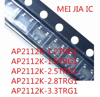 

AP2112K AP2112K-1.2TRG1 AP2112K-1.8TRG1 AP2112K-2.5TRG1 AP2112K-2.8TRG1 AP2112K-3.3TRG1 SOT23-5 600MA 3.3V LDO Regulator