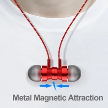 SIMVICT N17 металлические наушники-вкладыши магический магнит притяжение наушники для телефона бас гарнитура HiFi Fone de ouvido с микрофоном