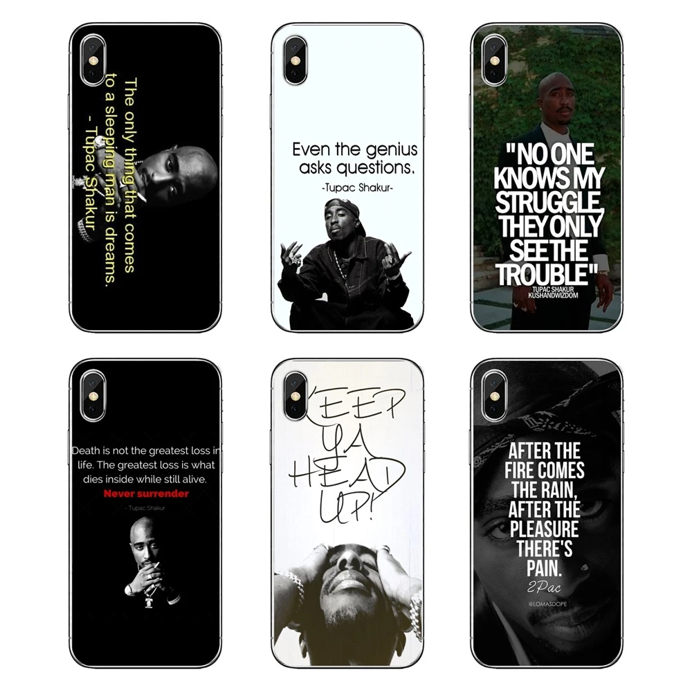 For Nokia 2 3 5 6 8 9 230 3310 2.1 3.1 5.1 7 Plus Soft Transparent Shell Covers Tupac Shakur 2Pac Quotes Poster |