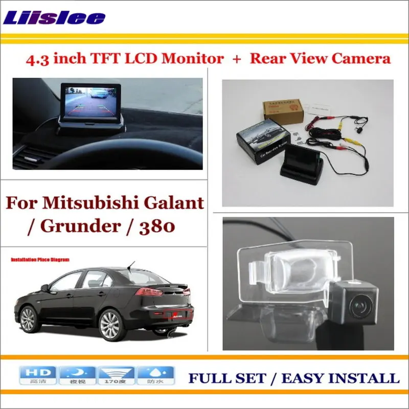 

Auto Rear View Camera Back Up + 4.3" LCD Monitor = 2 in 1 Parking Assistance System - For Mitsubishi Galant / Grunder / 380