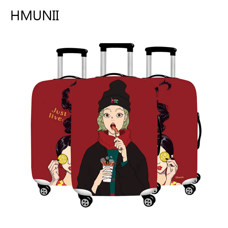 

HMUNII Hot Fashion Travel on Road Luggage Cover Protective Suitcase cover For 18 to 30 inch Trolley suitcase Travel Accessories