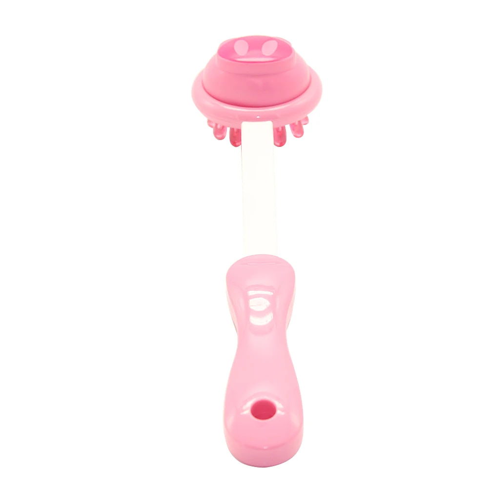 Portable Cute Long Handheld Body Back Head Knock Scratcher Relaxing Plastic Massage Hammer Stick plastic coffee knock box new