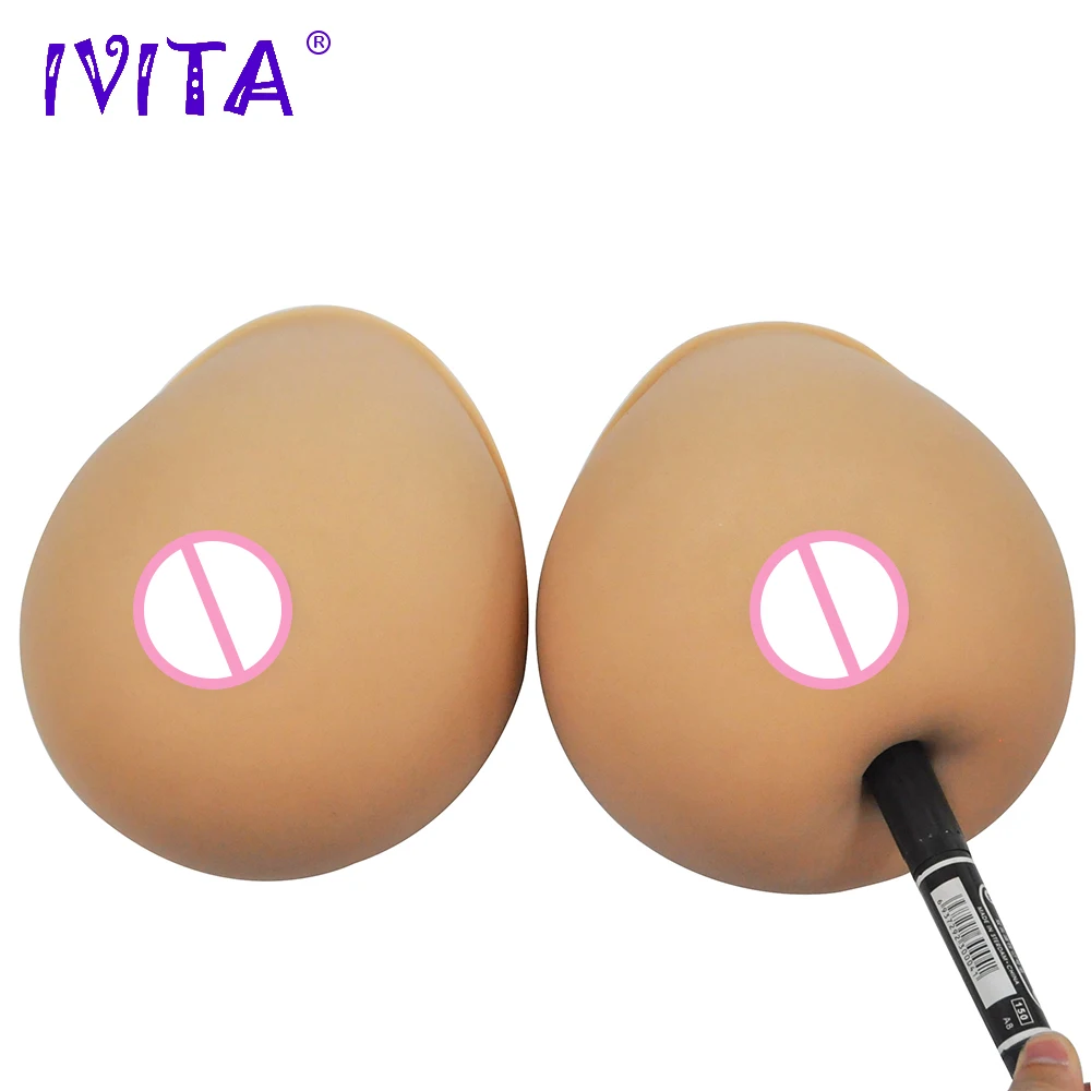IVITA 1600g Suntan реалистичный силиконовый корректор для улучшения формы груди