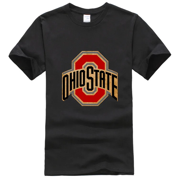 New Arrival Ohio State Prints Men's T Shirts Cotton Short
